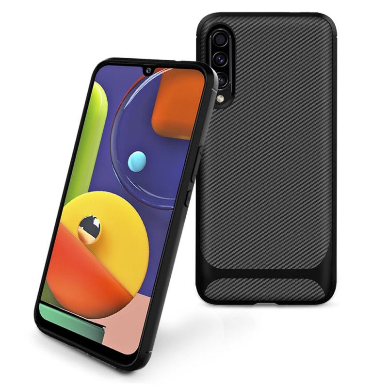 Deksel Samsung Galaxy A50 Svart Moderne Fleksibel Karbonfiber