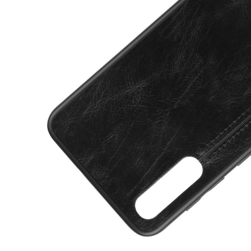 Deksel Samsung Galaxy A50 Svart Sydd Skinneffekt