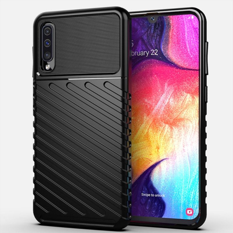 Deksel Samsung Galaxy A50 Svart Tordenserie