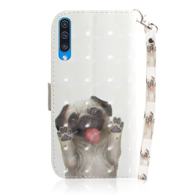 Folio Deksel for Samsung Galaxy A50 Elsker Hunden Min Med Tanga