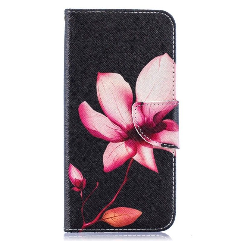 Folio Deksel for Samsung Galaxy A50 Rosa Blomst