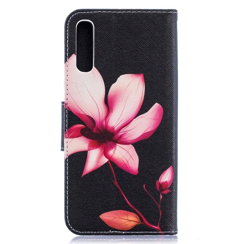 Folio Deksel for Samsung Galaxy A50 Rosa Blomst