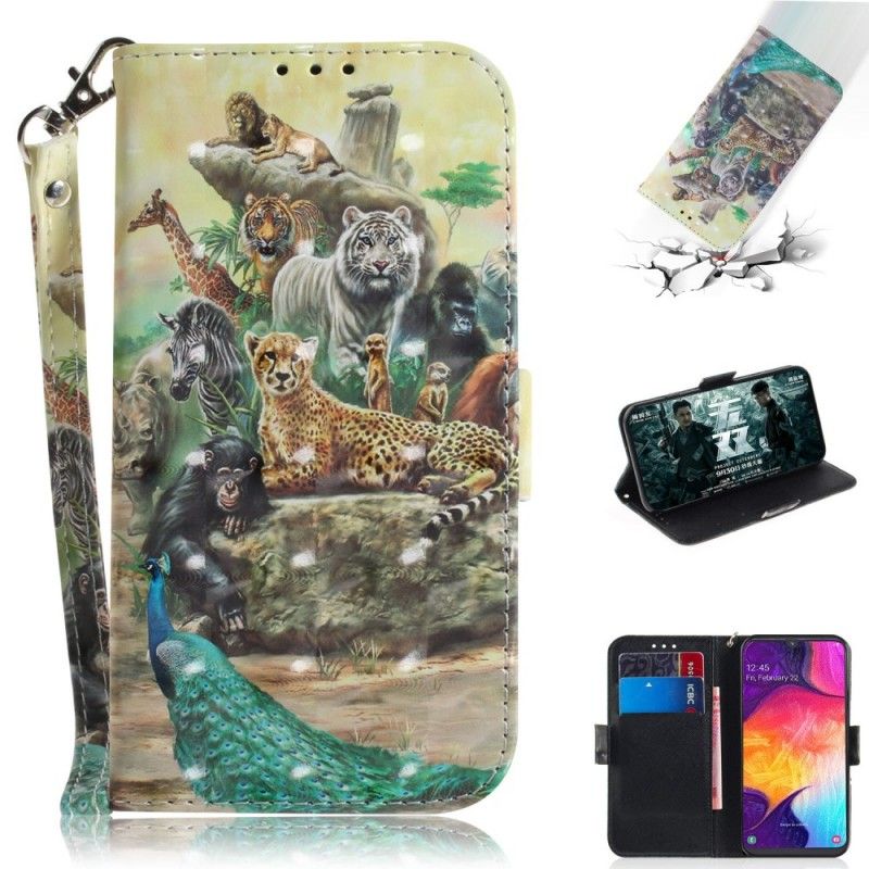 Folio Deksel for Samsung Galaxy A50 Tanga Safaridyr