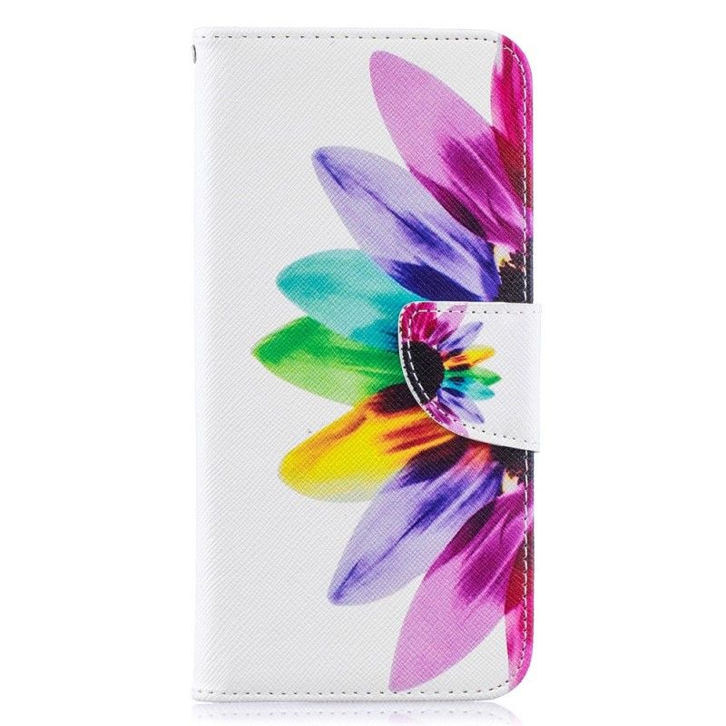 Folio Deksel Samsung Galaxy A50 Akvarellblomst