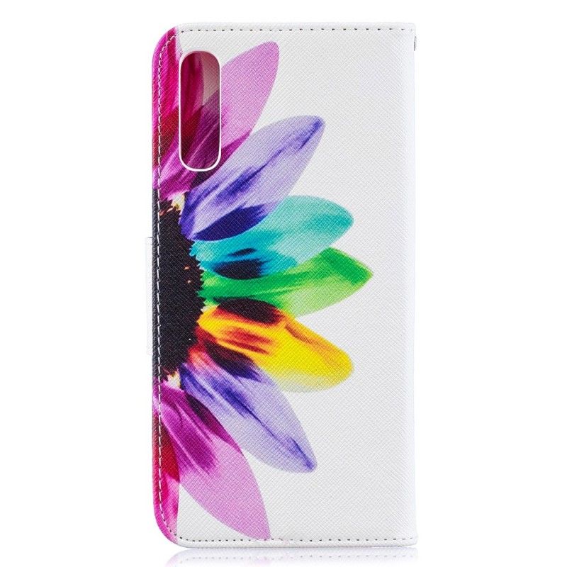 Folio Deksel Samsung Galaxy A50 Akvarellblomst