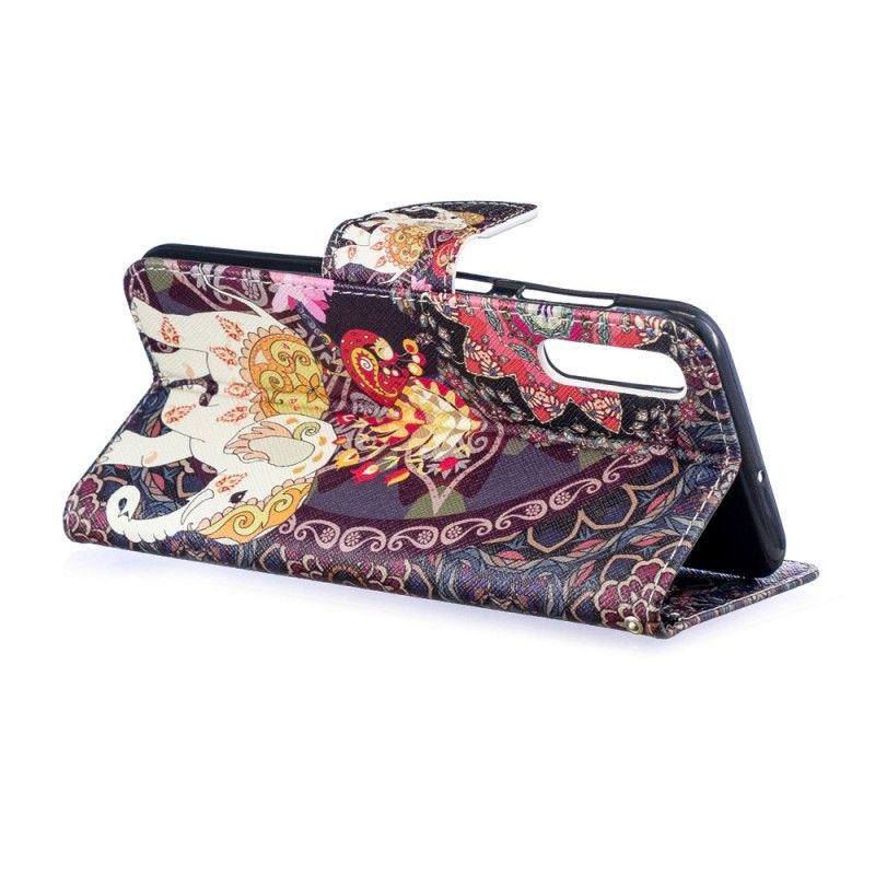 Folio Deksel Samsung Galaxy A50 Etnisk Elefantmandala