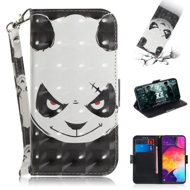 Folio Deksel Samsung Galaxy A50 Sint Panda Med Tanga