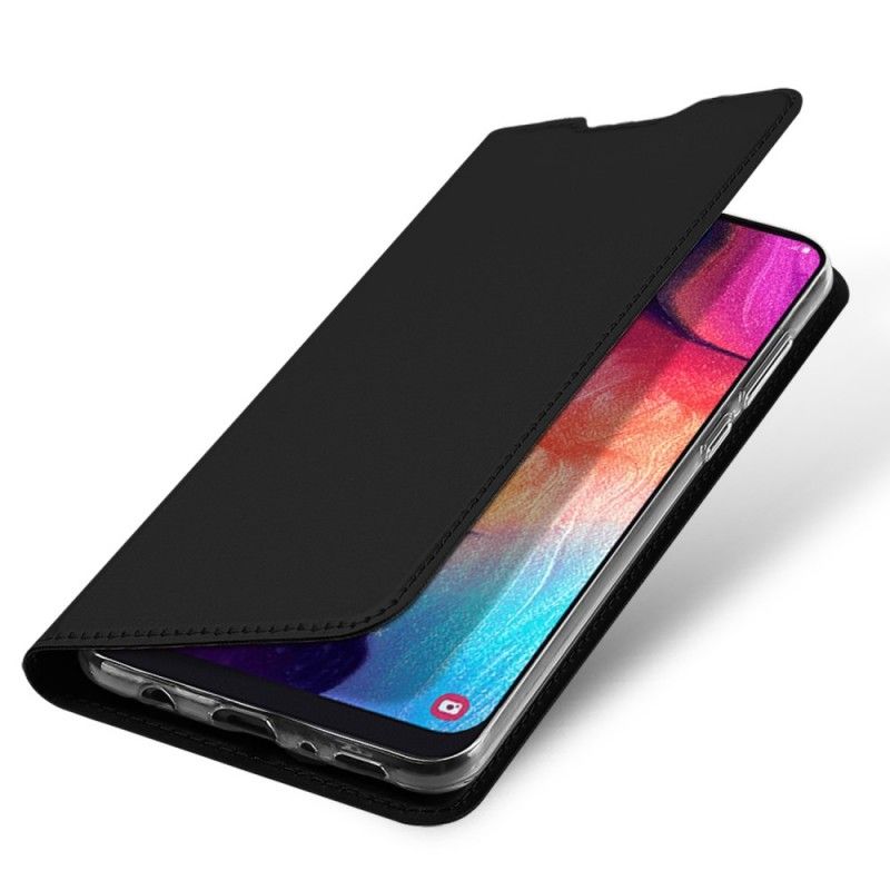 Folio Deksel Samsung Galaxy A50 Svart Førsteklasses Serie