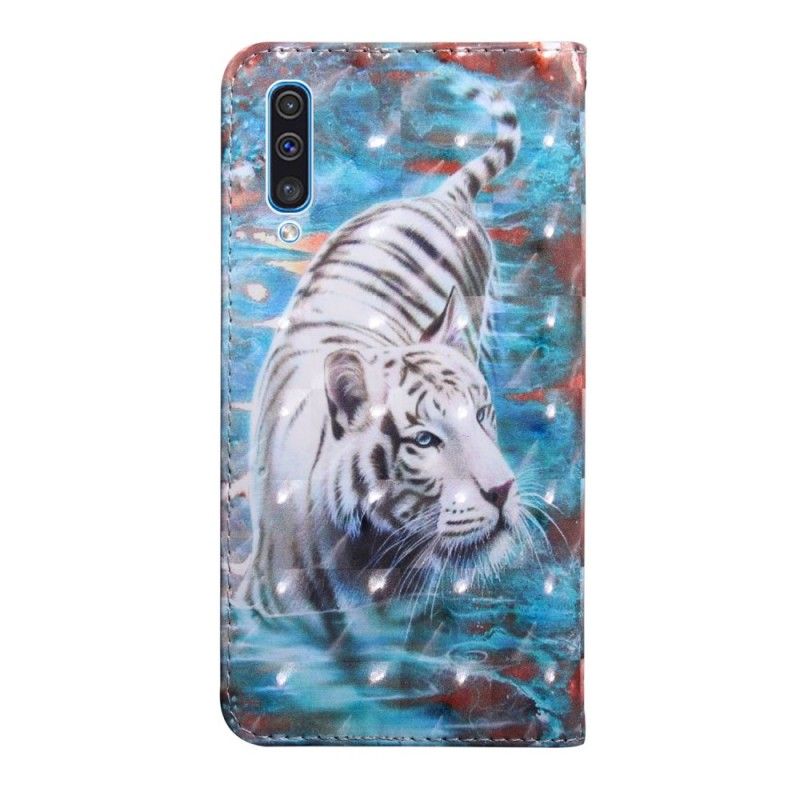 Folio Deksel Samsung Galaxy A50 Tiger I Vannet