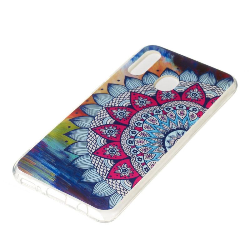 Deksel for Samsung Galaxy A20e Fluorescerende Mandala