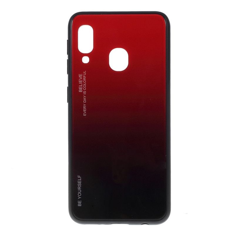 Deksel Samsung Galaxy A20e Rød Galvanisert Farge