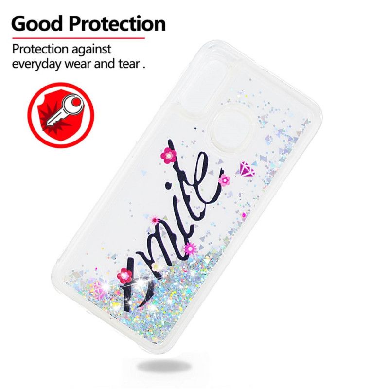 Deksel Samsung Galaxy A20e Smil I Glitteret Beskyttelse