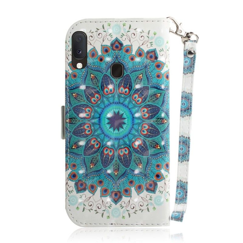 Folio Deksel Samsung Galaxy A20e Mesterlig Mandala Med Tanga Anti-fall