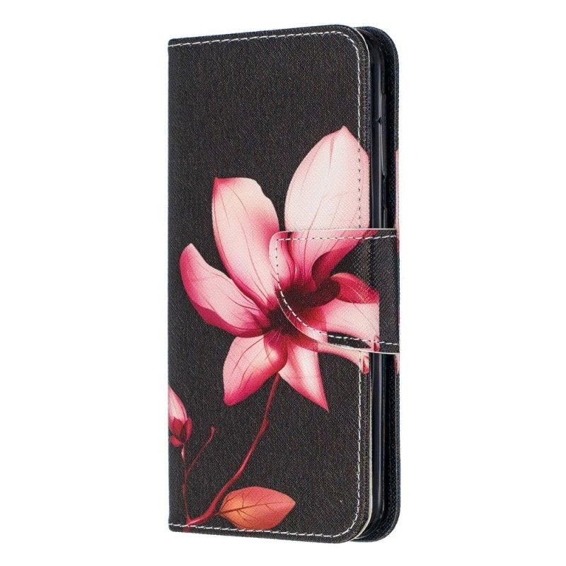 Folio Deksel Samsung Galaxy A20e Rosa Blomst Anti-fall