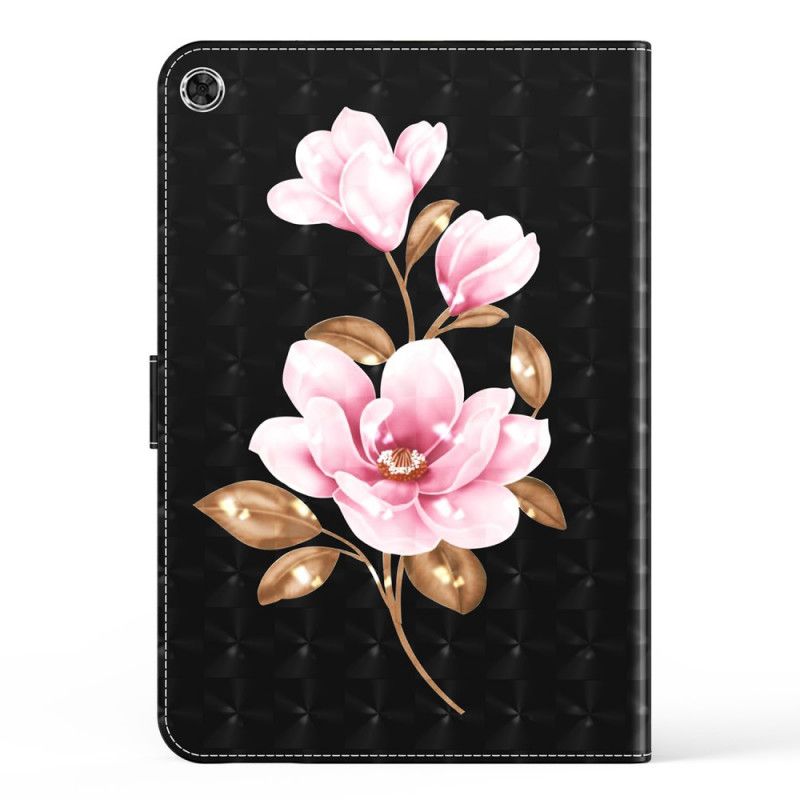 Faux Leather Cover Samsung Galaxy Tab A8 Mobildeksel (2021) Tree Flowers