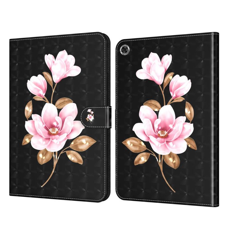 Faux Leather Cover Samsung Galaxy Tab A8 Mobildeksel (2021) Tree Flowers