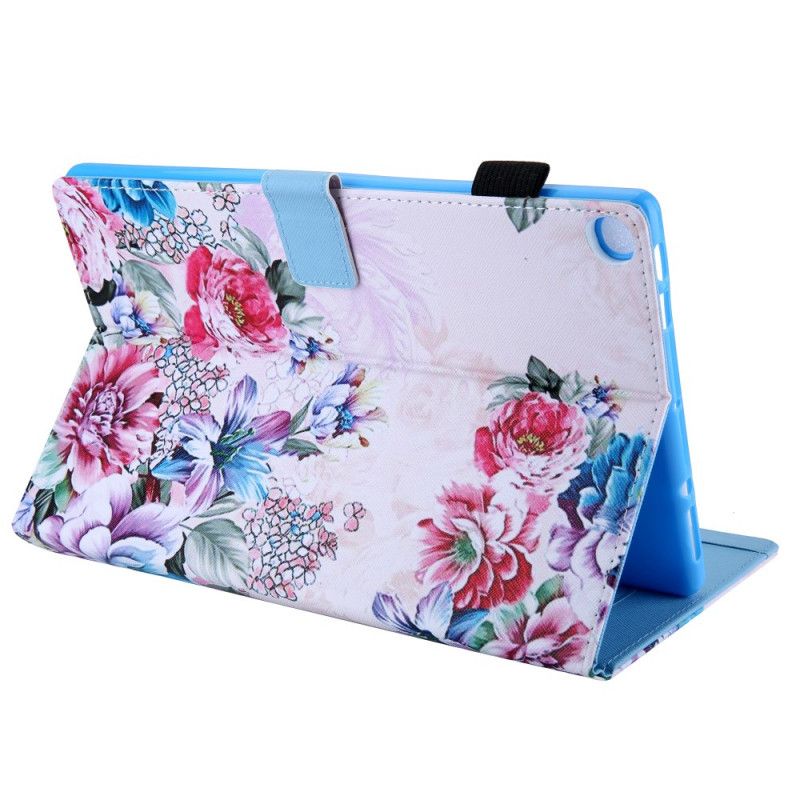 Folio Deksel Samsung Galaxy Tab A8 (2021) Blomsterdesign Beskyttelse Deksel