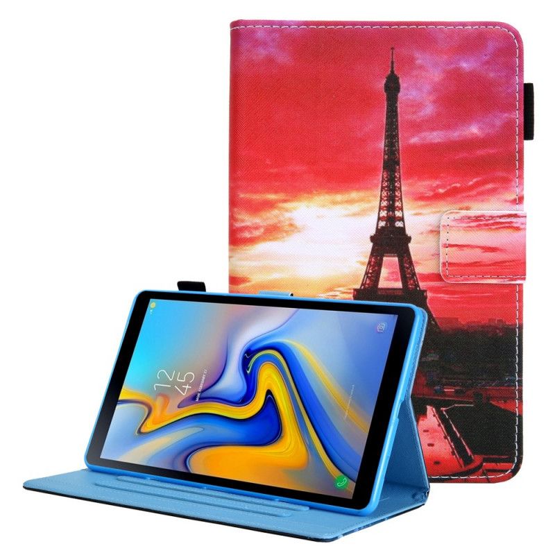 Folio Deksel Samsung Galaxy Tab A8 (2021) Eiffeltårnet Ved Solnedgang Beskyttelse Deksel