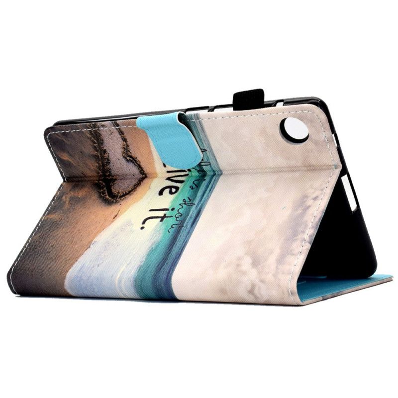 Folio Deksel Samsung Galaxy Tab A8 (2021) Life Is Short Beach Beskyttelse Deksel