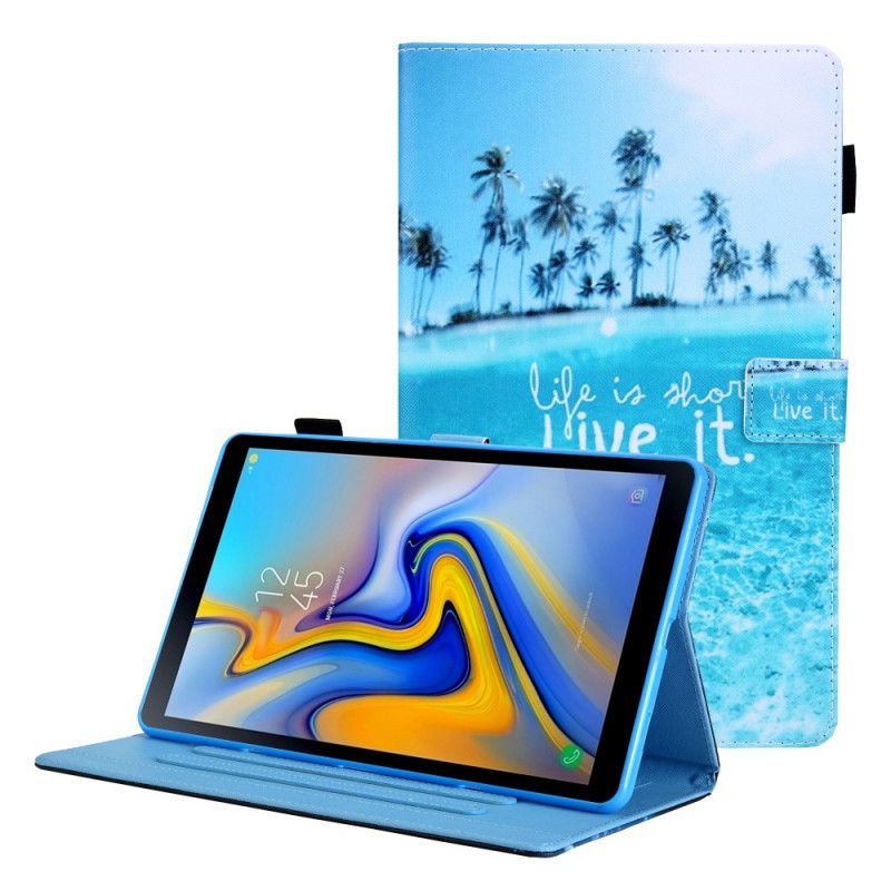 Folio Deksel Samsung Galaxy Tab A8 (2021) Life Is Short Tropics