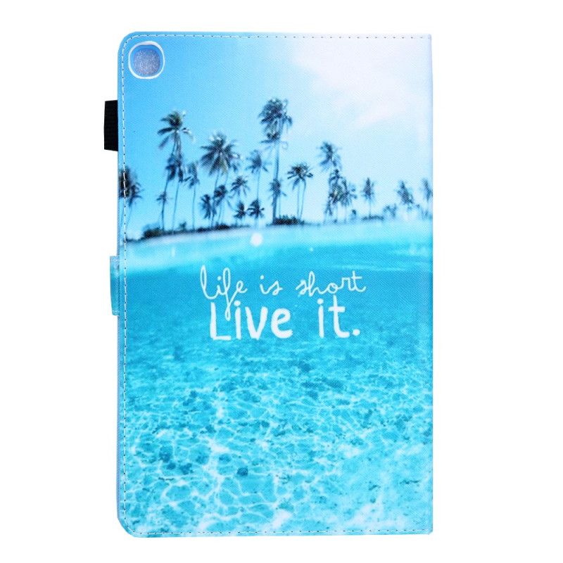 Folio Deksel Samsung Galaxy Tab A8 (2021) Life Is Short Tropics