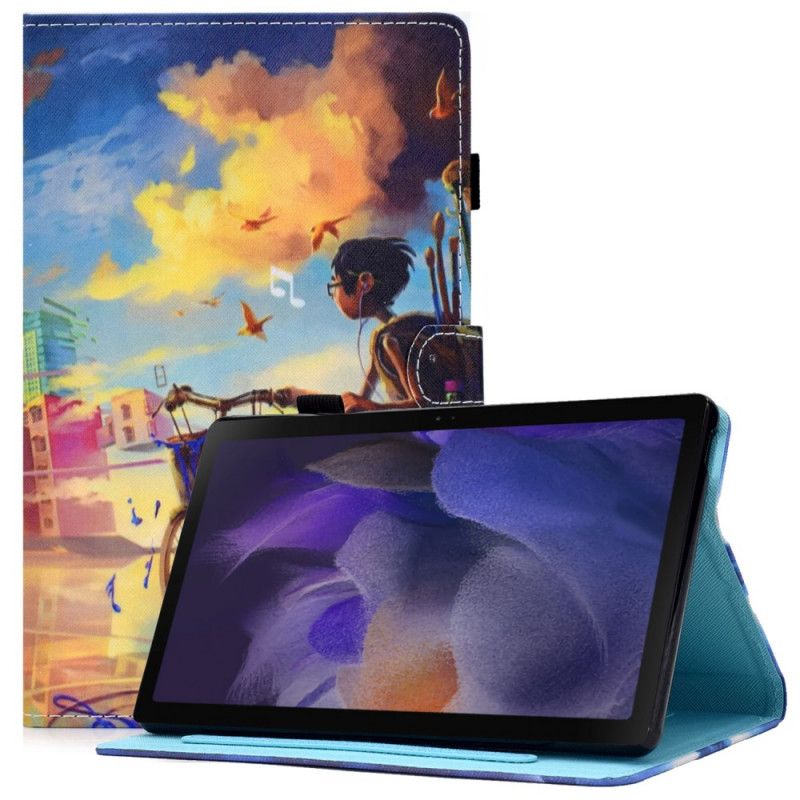Folio Deksel Samsung Galaxy Tab A8 (2021) Sykkel Art