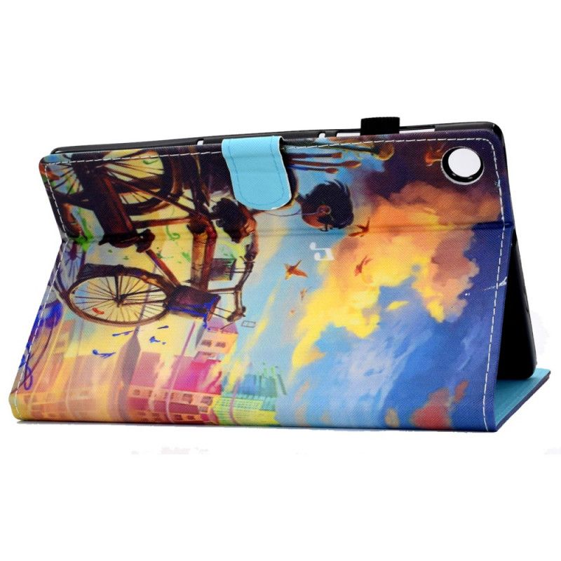 Folio Deksel Samsung Galaxy Tab A8 (2021) Sykkel Art