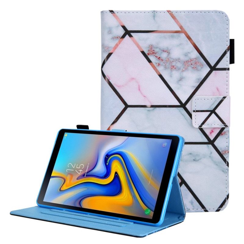 Folio Deksel Til Samsung Galaxy Tab A8 (2021) Geometrisk Marmor