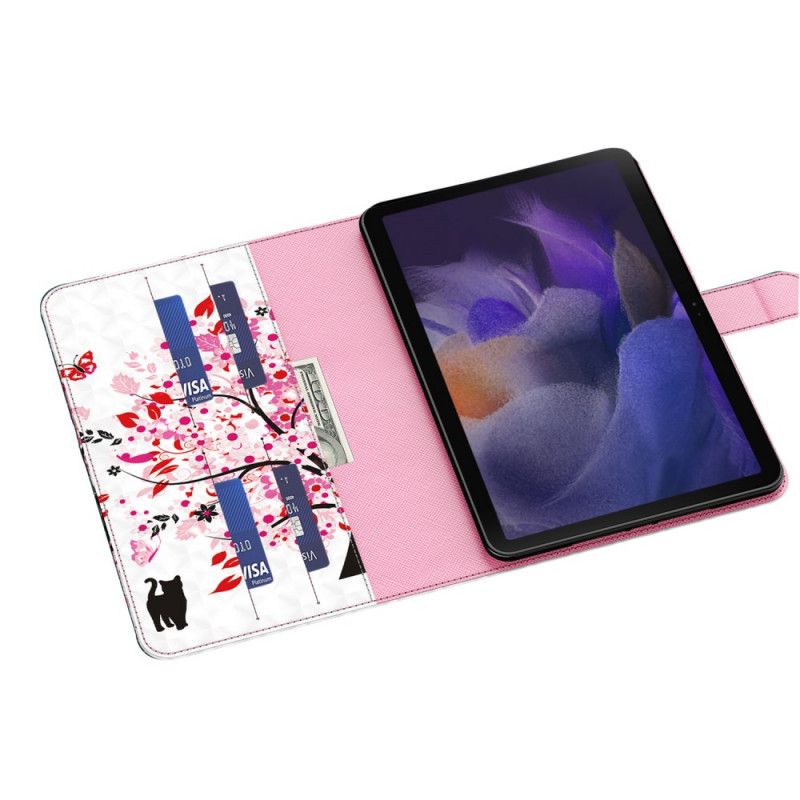 Folio Deksel Til Samsung Galaxy Tab A8 (2021) Tree And Cat