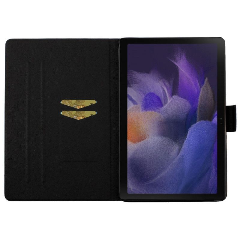 Lærdeksel Folio Deksel Samsung Galaxy Tab A8 Mobildeksel (2021) Blomster Blomster Blomster