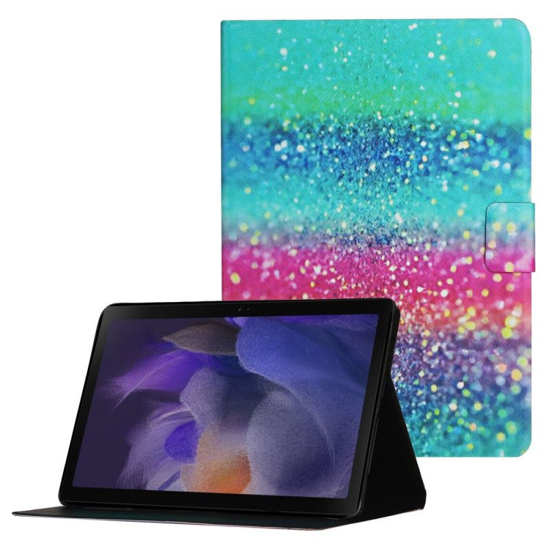 Lærdeksel Folio Deksel Samsung Galaxy Tab A8 Mobildeksel (2021) Glitter Element