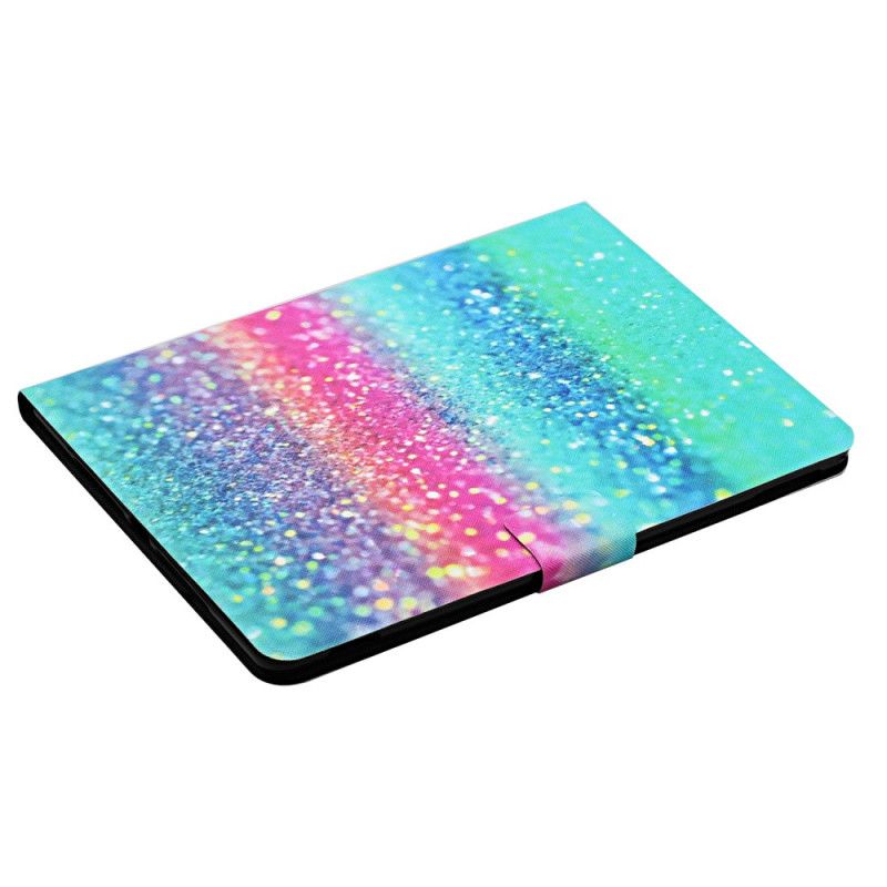 Lærdeksel Folio Deksel Samsung Galaxy Tab A8 Mobildeksel (2021) Glitter Element