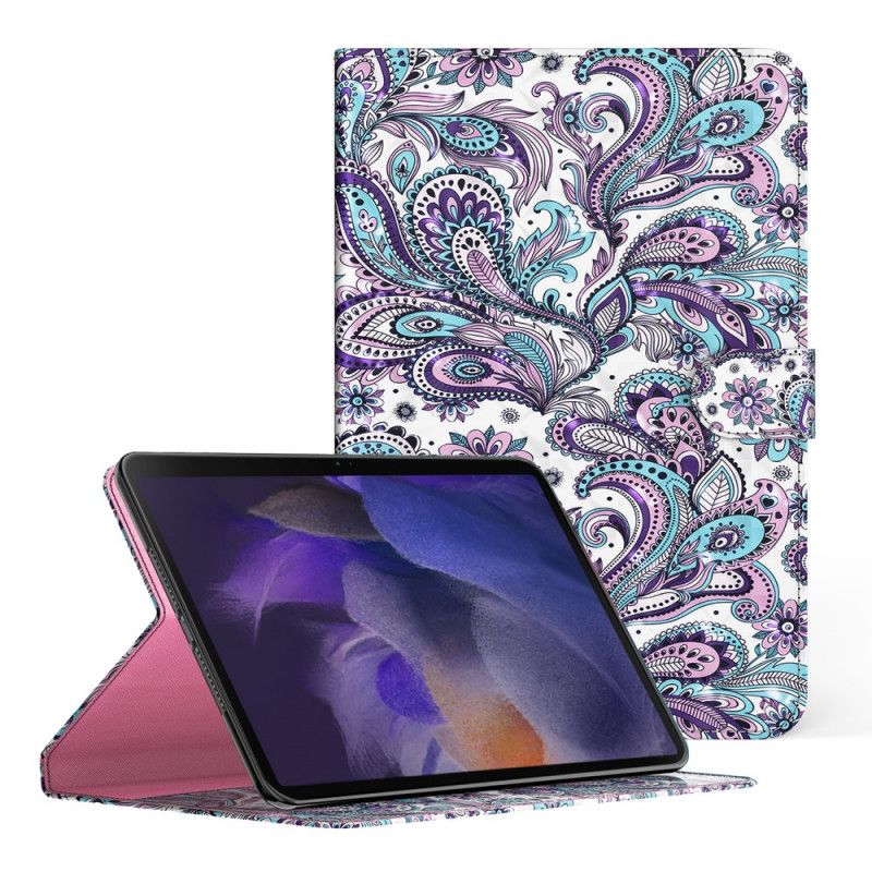 Lærdeksel Folio Deksel Samsung Galaxy Tab A8 Mobildeksel (2021) Paisley-mønster