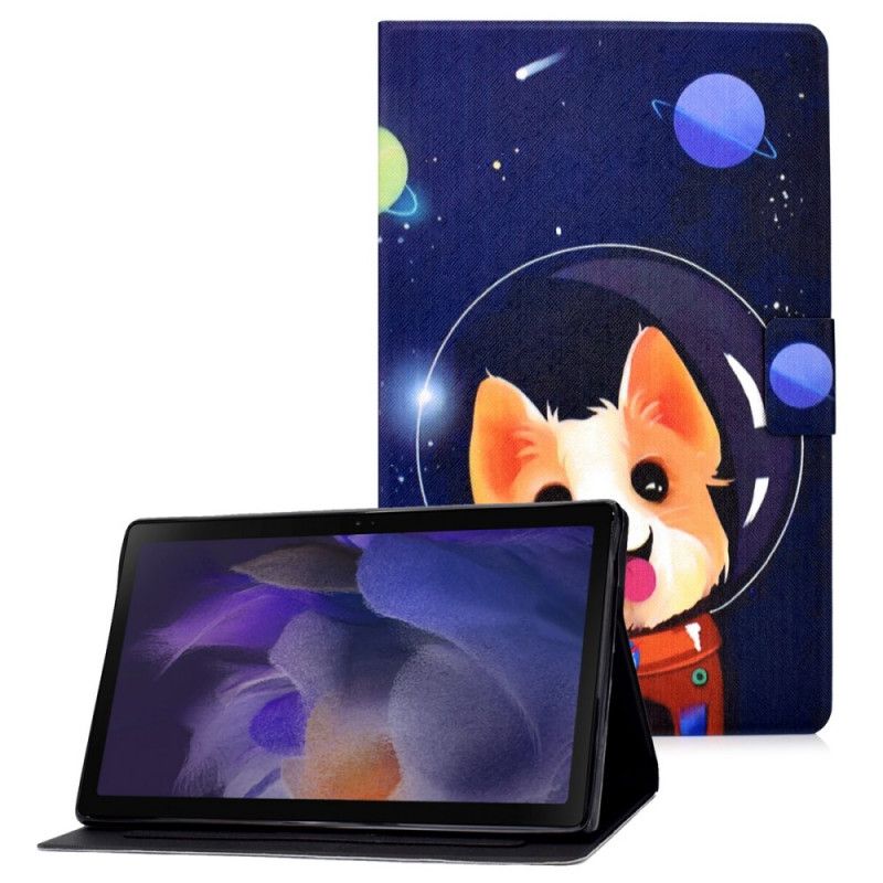 Lærdeksel Folio Deksel Samsung Galaxy Tab A8 Mobildeksel (2021) Space Dog