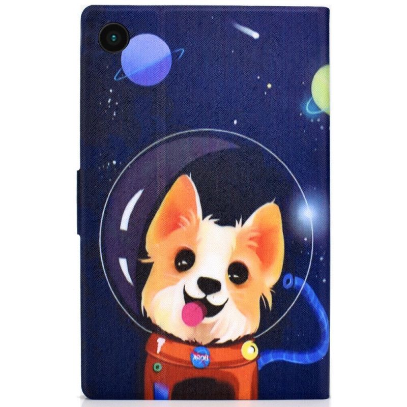 Lærdeksel Folio Deksel Samsung Galaxy Tab A8 Mobildeksel (2021) Space Dog