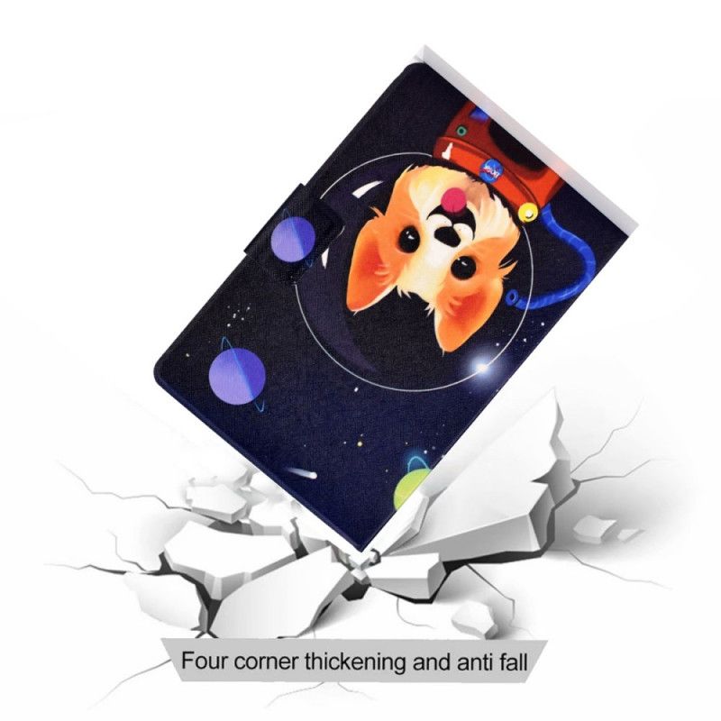 Lærdeksel Folio Deksel Samsung Galaxy Tab A8 Mobildeksel (2021) Space Dog