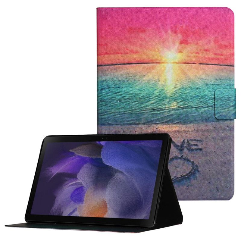 Lærdeksel Folio Deksel Samsung Galaxy Tab A8 Mobildeksel (2021) Sunset Love