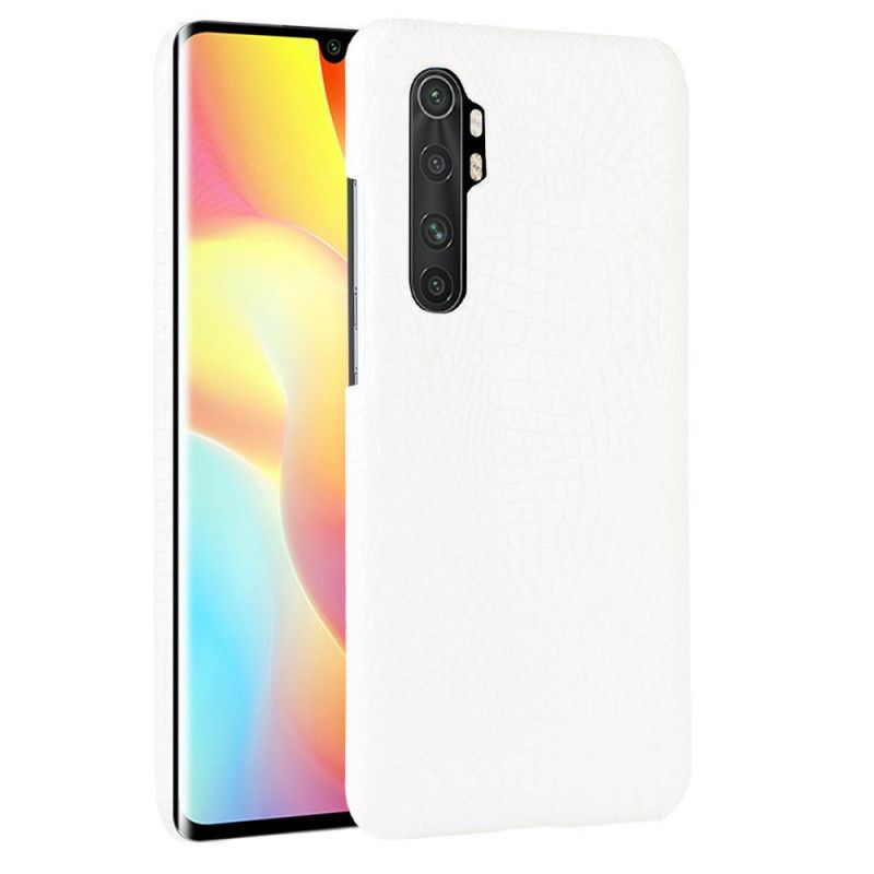 Deksel for Xiaomi Mi Note 10 Lite Svart Krokodillehudstil