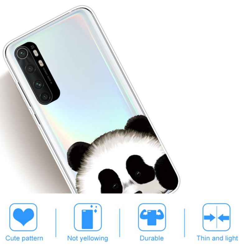 Deksel Xiaomi Mi Note 10 Lite Gjennomsiktig Panda