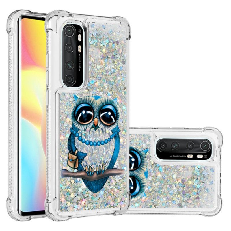 Deksel Xiaomi Mi Note 10 Lite Glitter Av Glipp Av Ugler