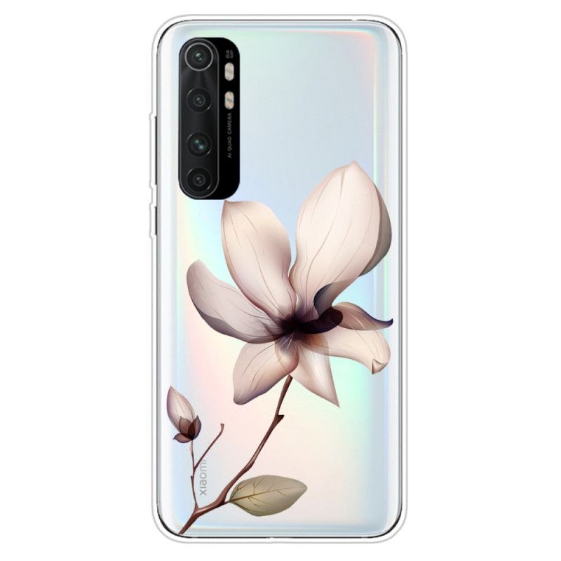 Deksel Xiaomi Mi Note 10 Lite Magenta Ren Rosa Blomst