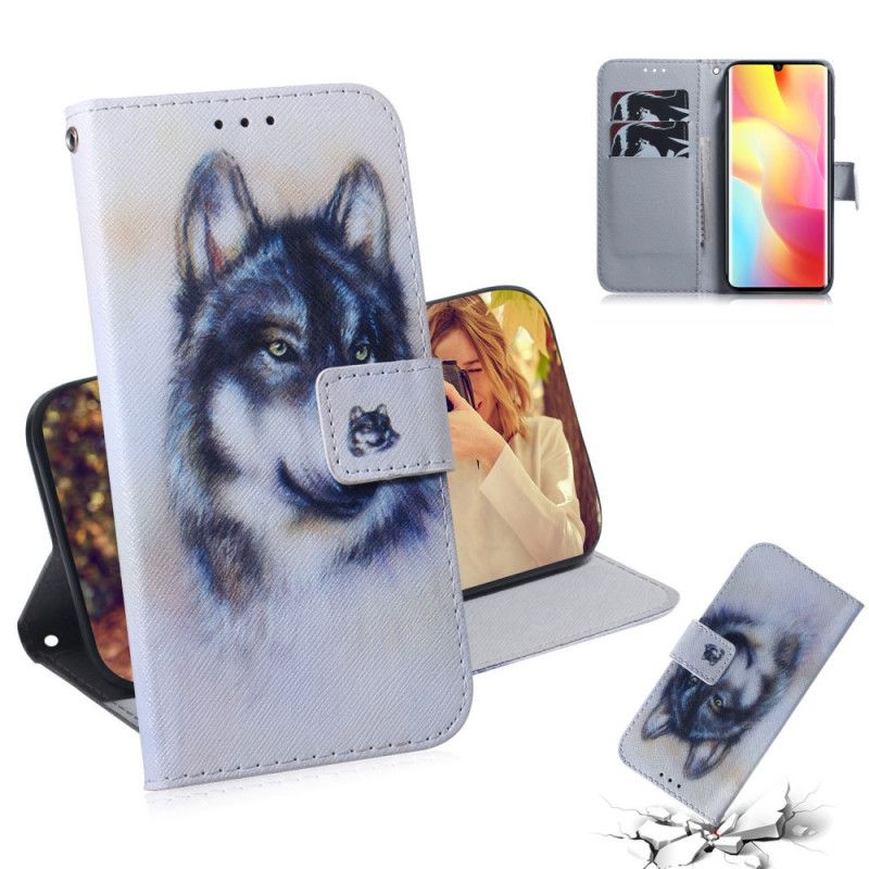 Folio Deksel for Xiaomi Mi Note 10 Lite Hundens Blikk