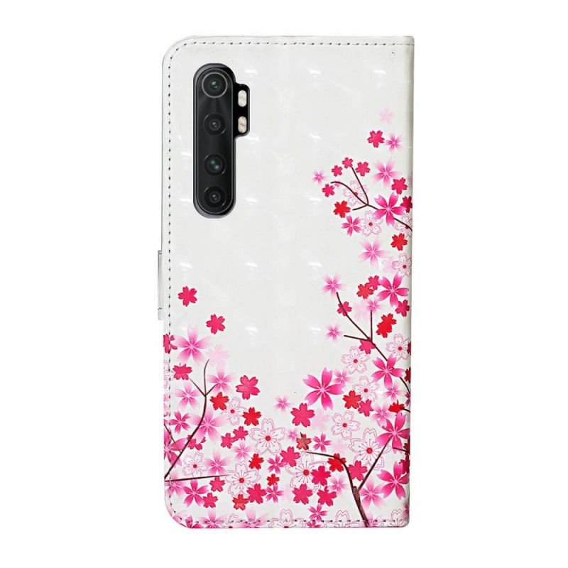 Folio Deksel for Xiaomi Mi Note 10 Lite Hvit Rosa Grønnsak