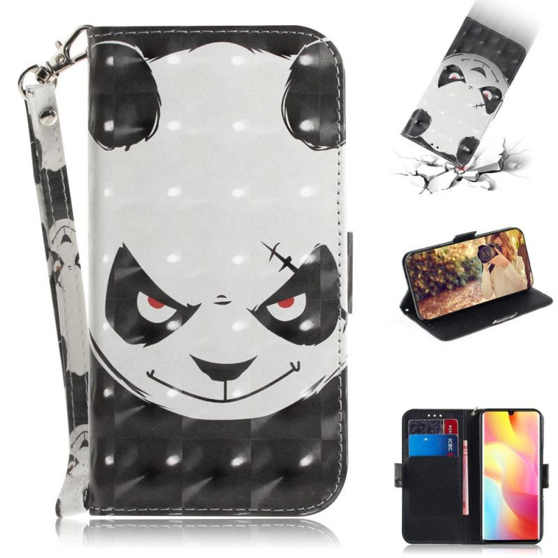 Folio Deksel for Xiaomi Mi Note 10 Lite Sint Panda Med Tanga