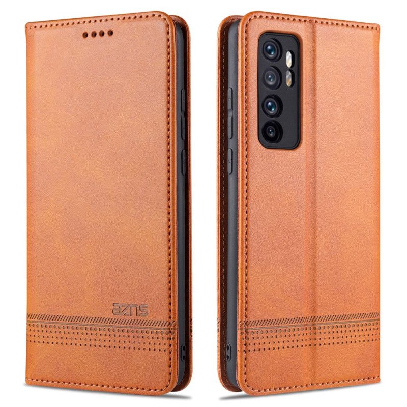 Folio Deksel for Xiaomi Mi Note 10 Lite Svart Azns Skinnstil