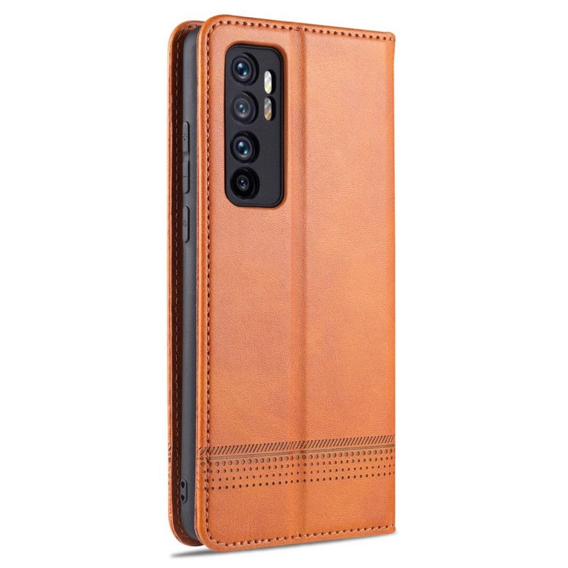 Folio Deksel for Xiaomi Mi Note 10 Lite Svart Azns Skinnstil