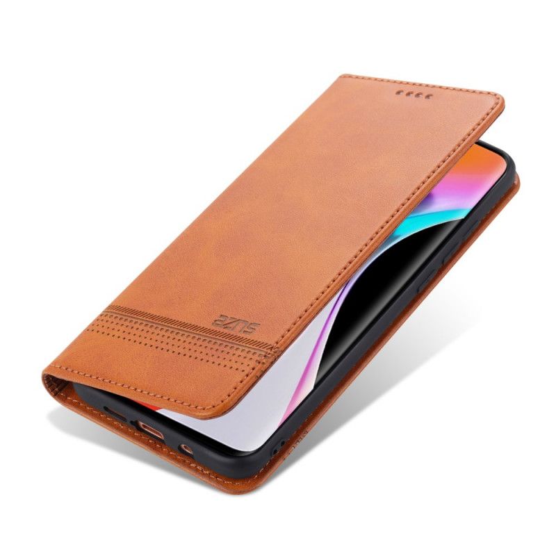 Folio Deksel for Xiaomi Mi Note 10 Lite Svart Azns Skinnstil