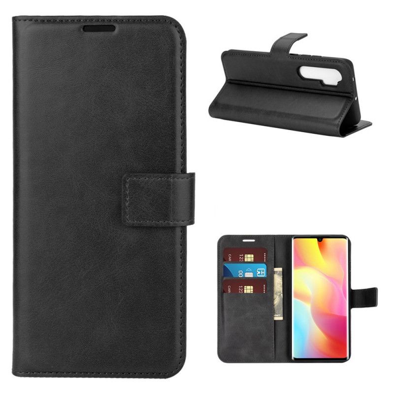 Folio Deksel for Xiaomi Mi Note 10 Lite Svart Ekstrem Slank Skinneffekt