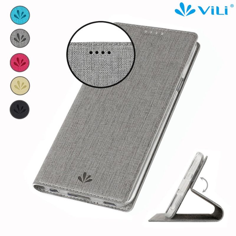 Folio Deksel for Xiaomi Mi Note 10 Lite Svart Strukturert Vili Dmx