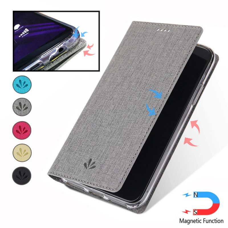 Folio Deksel for Xiaomi Mi Note 10 Lite Svart Strukturert Vili Dmx